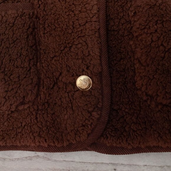 NWT J. Crew Sherpa Lady Jacket in Cocoa size L - Picture 7 of 13